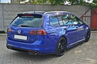Maxton Design Diffusor Flaps Passend FüR Vw Golf 7 R Variant Schwarz Hochglanz