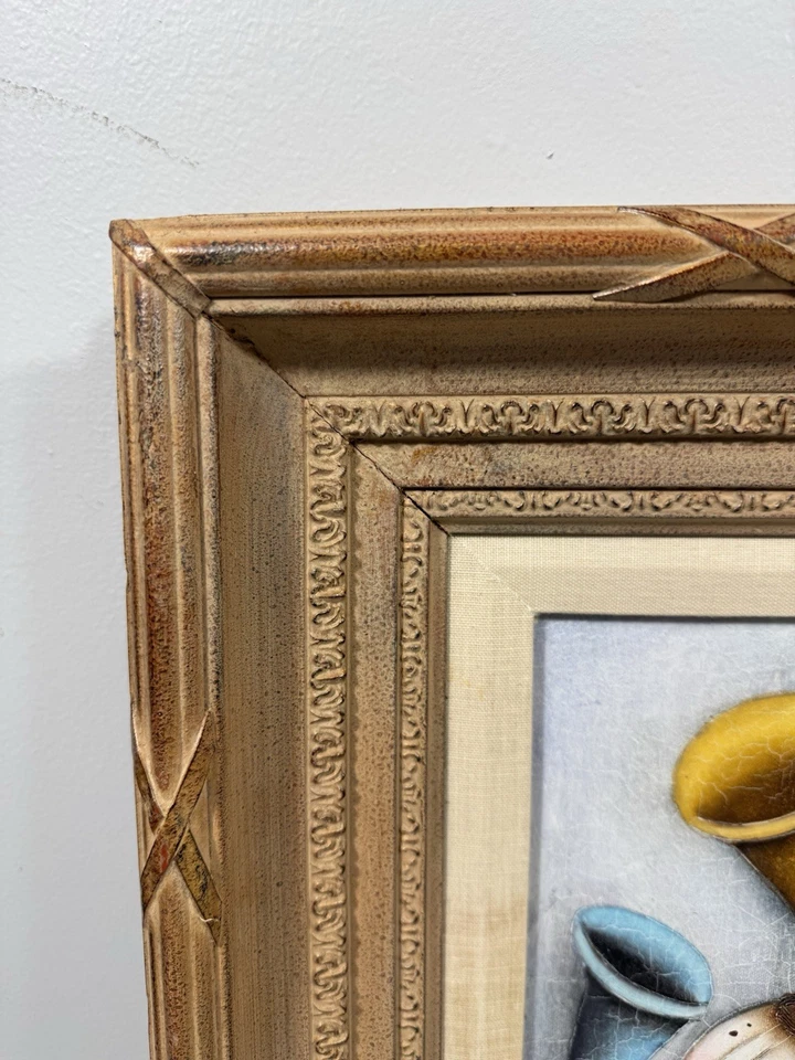 Pintura al óleo original firmada por Joyce Roybal - Músicos caprichosos - 24”x20” enmarcada Foto 4 de 4