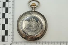 ANTIQUE SILVER NIELLO TIFFANY POCKET WATCH EZ PROJECT - c1890