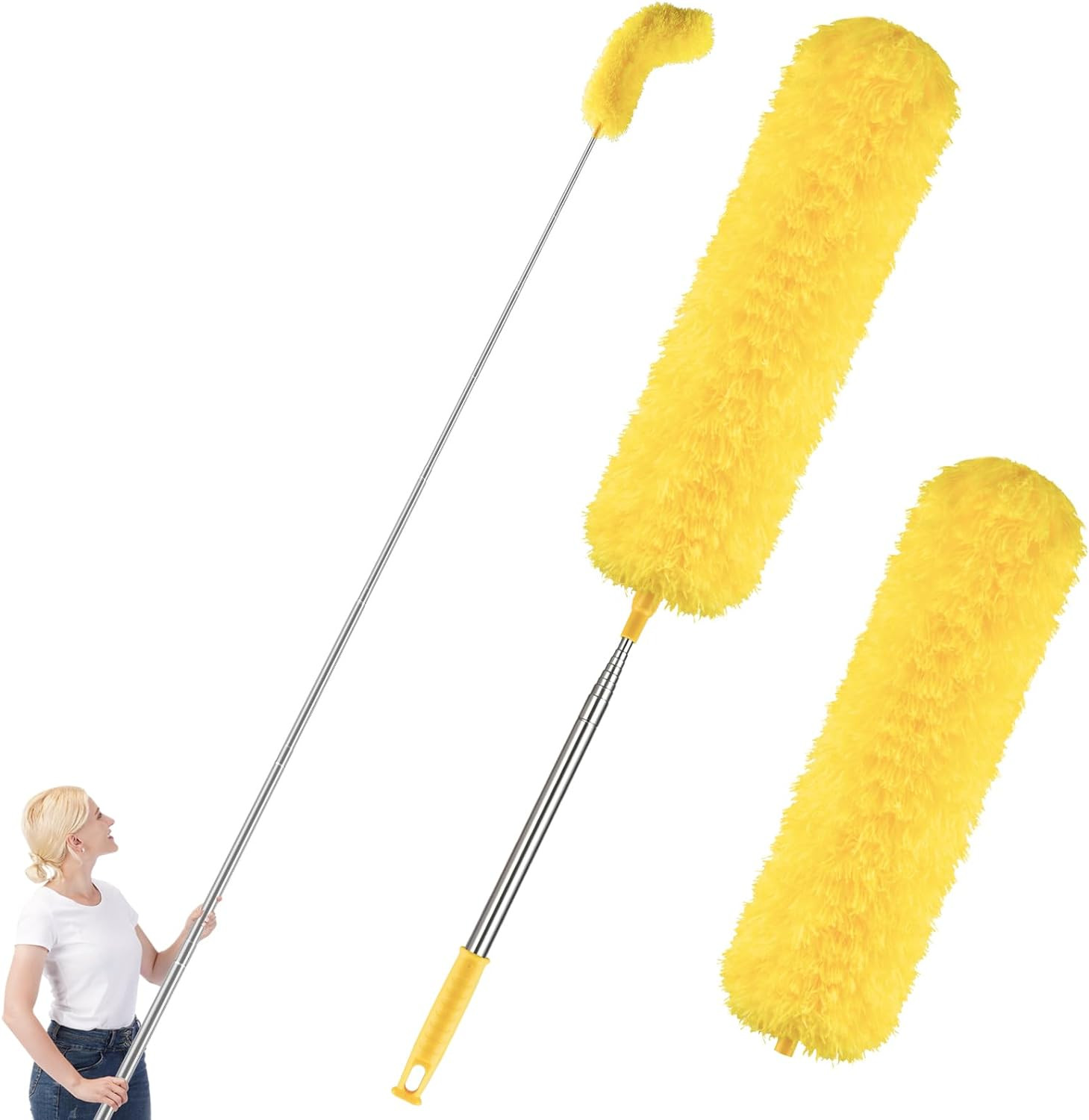 For Cleaning High Ceiling Fan,  Microfiber Feather Duster Wi