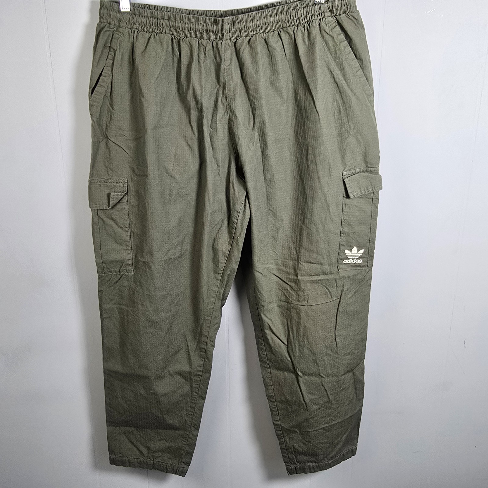 ADIDAS Originals Men's 2XL Cargo Jogger Pants Olive Green Enjoy Summer
