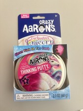 Authentic Aaron Crazy Thinking Putty Enchanting Unicorn Glows PINK IN THE DARK