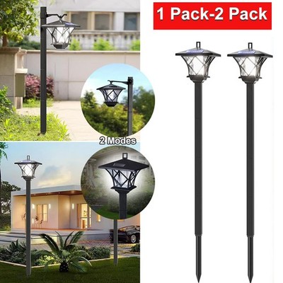 59''Solar Lamp Post Light LED Landscape Street Pole Lamp for Garden Yard Pathway