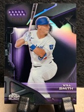 2026 Topps Chrome Black WILL SMITH Purple Refractor /75 #141 - Dodgers
