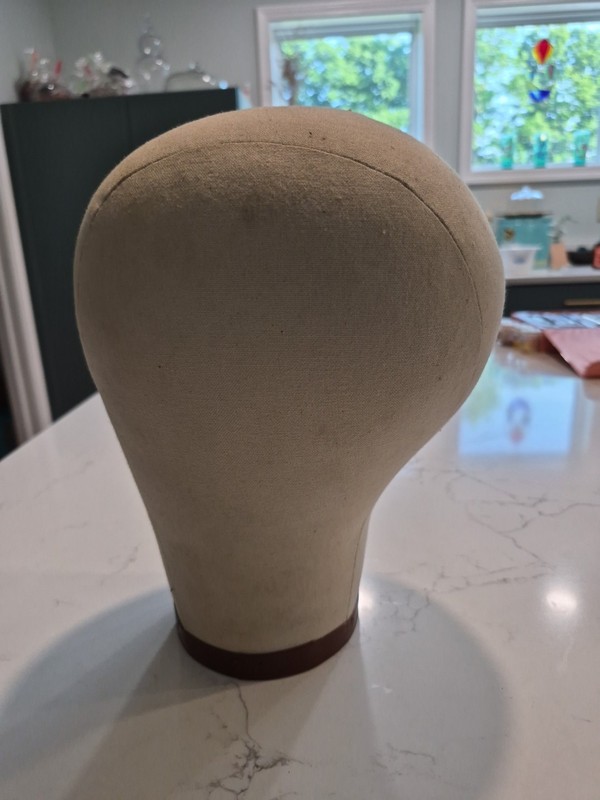 Vintage Canvas Cloth Mannequin Head 23 Wig Hat Form Display