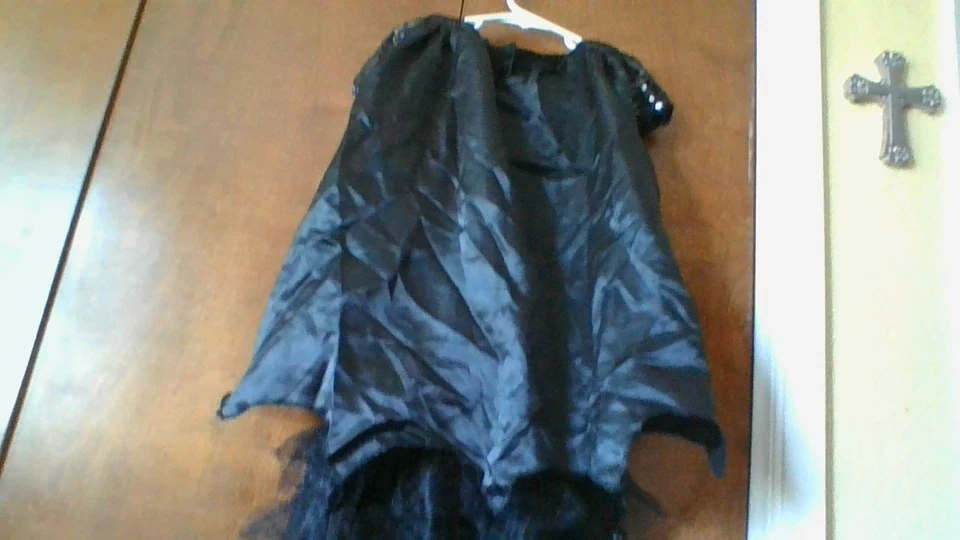 Vestido Tutú Batgirl Disfraz de Rubí Talla M (6-8 Años) Corto Slv Capa Desmontable Foto 4 de 4