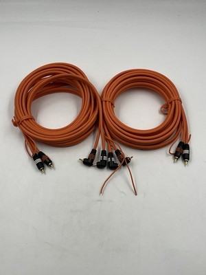 2x Oehlbach Orange Power Interconnect 5m Cinch Kabel Special Edition 90 Grad