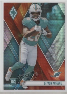 2023 Panini Phoenix Rookies Fire Burst 175/340 De'Von Achane #130 Rookie RC 01t3