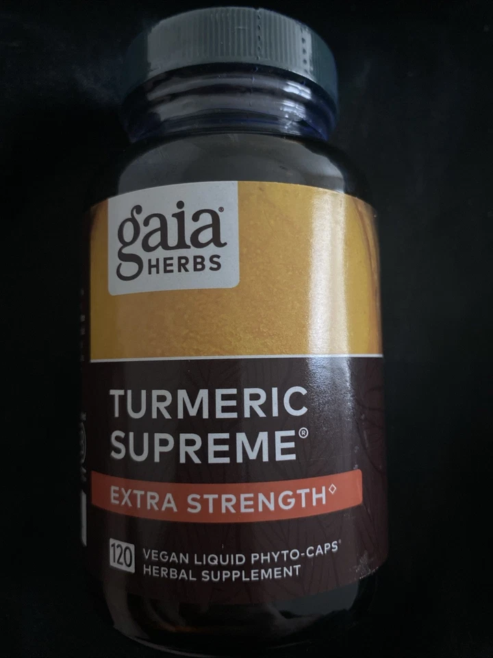 Fitocápsulas líquidas veganas Gaia Herbs Turmeric Supreme 120 caducidad 5/2026 Foto 2 de 4