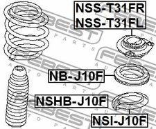 FEBEST 2009-2016 Renault Koleos Front Shock Absorber Boot NSHB-J10F
