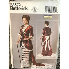 Edwardian Costume Sewing Pattern Butterick B6572 UNCUT Sizes 6-14