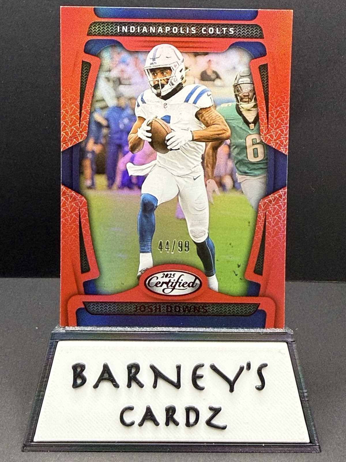 2025 Panini Certified Josh Downs #44 Mirror Red 44/99 Colts (P2)