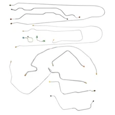 Brake Line Kit Complete Short Bed Coil Rear Power 1972 Chevrolet GMC C10 C15 OE