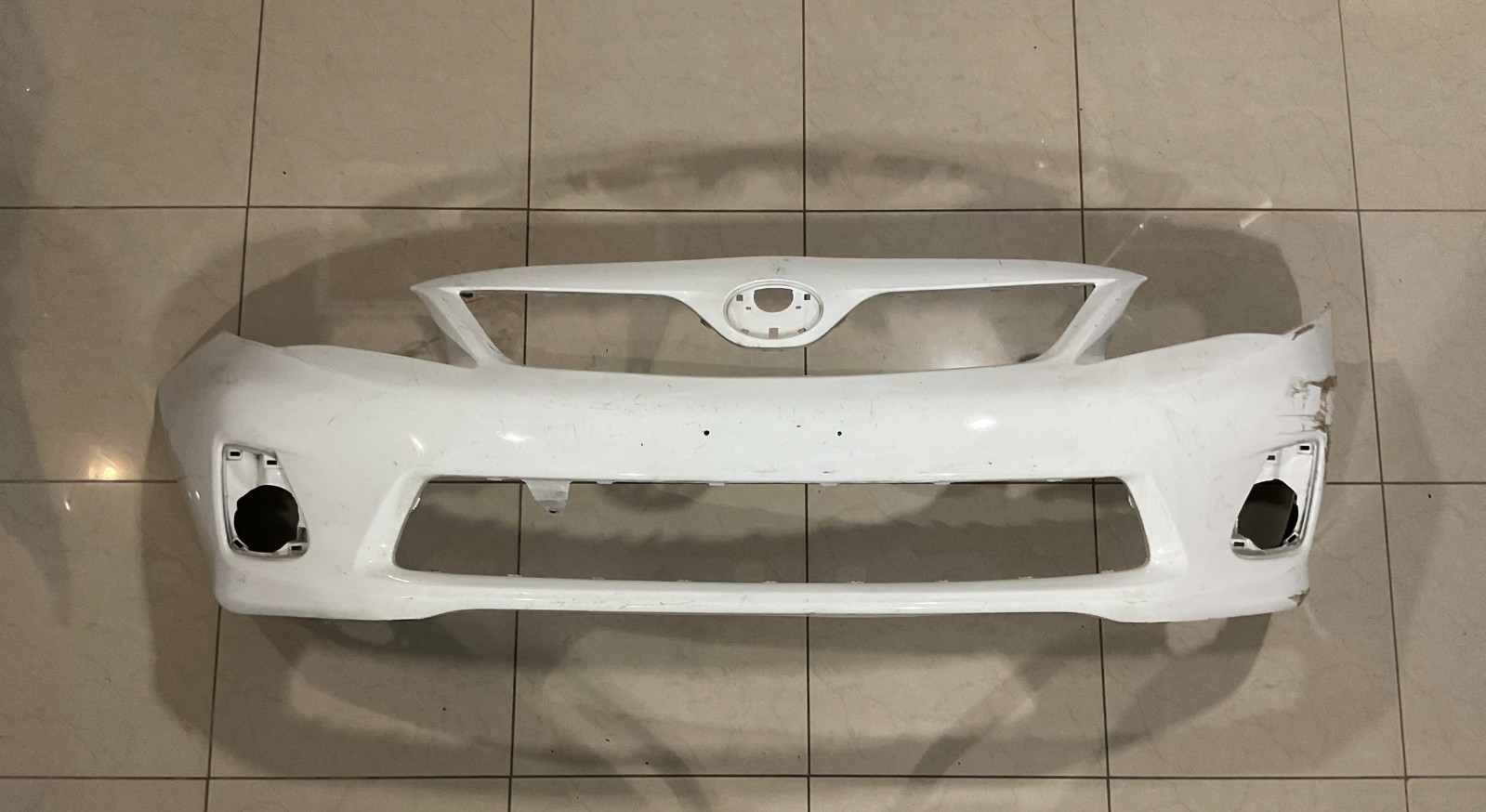 Front Bumper LOCAL White 2009 2010 Toyota Corolla Sedan CAPA