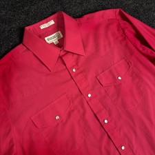 Vintage Sheplers Men's Western Shirt Pearl Snap Button Down Size 16-34