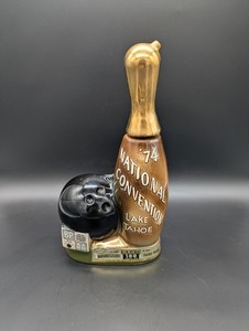 Vintage 1974 National Bowling BPAA Convention Jim Beam Decanter