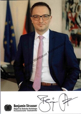 Original Autogramm Benjamin Strasser Staatssekretär Bundesjustizministeri 293036