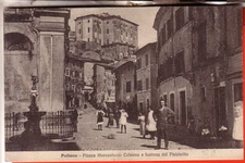 CARTOLINA   PALIANO   FP VIAGGIATA 1920 PIAZZA MARCANTONIO COLONNA FONTANA ANIMA