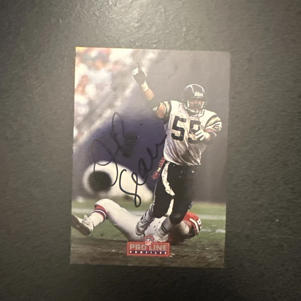 Junior Seau 1992 Pro Line Profiles card #139 autographed - Image 2 of 4
