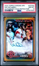 2024 Topps Chrome Update RC Auto Wilyer Abreu Gold Ref  /50 #AC-WA