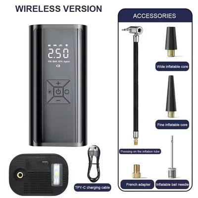 Auto Reifenfüller kabellos digital USB wiederaufladbar Reifen Luftkompressor Pumpe UK
