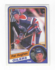 1984-85 O-PEE-CHEE PAT HUGHES #245 EDMONTON OILERS