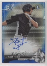 2017 Bowman Chrome Prospect Blue Refractor /150 Jameson Fisher #CPA-JF Auto 00bo