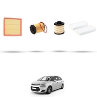 Hoffcar Set Service - 4 Filter FüR Citroen C4 Picasso II 1.6 Bluehdi 73Kw Von