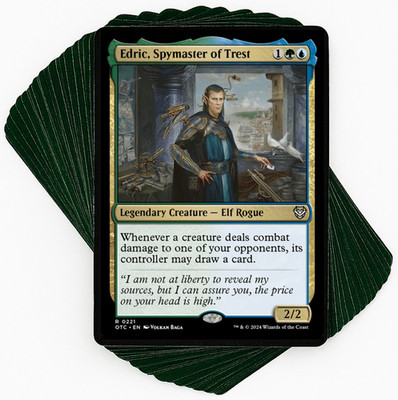 ***Custom Commander Deck*** Edric, Spymaster of Trest - Unblockable Card Draw
