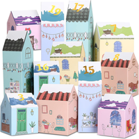 Kesote Adventskalender Zum BefüLlen Kinder Weihnachtskalender Boxen 24 HäUser Sc