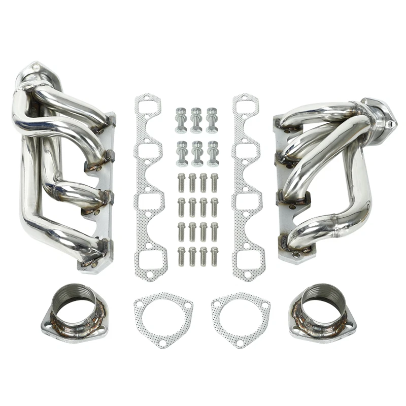 Shorty Stainless Steel Headers Exhaust Manifolds for Ford 1964-1977 260 289 302 - Image 3 of 4