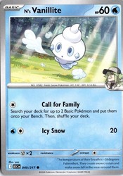 N's Vanillite 049/217 Ascended Heroes