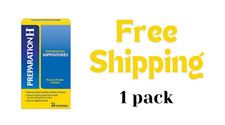 PREPARATION H Hemorrhoid Suppositories Adult 24Ct 1 BOX 