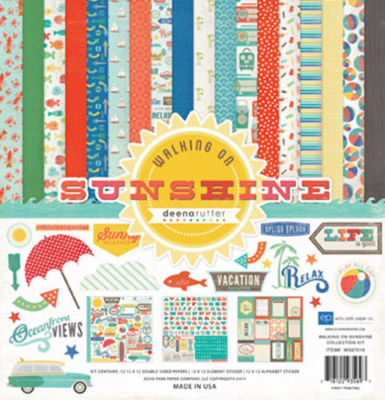 ECHO PARK PAPER CO. 12 X 12 PAPER WALKING ON SUNSHINE COLLECTION KIT