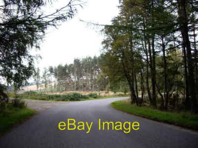 Photo 6x4 Bend in road Bridge of Canny Approaching West Brathens from Ban c2007