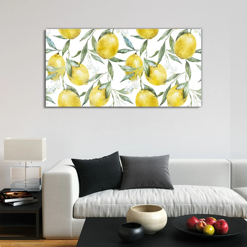 Glasbilder Wandbild Druck auf Glas 120x60 Foto Bild für die Küche Zitrone Frücht - Bild 2 von 4