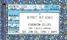 Todd Marchant Goal#1 Ticket Stub 1-28-1995 Red Wings Oilers Yzerman 2G#473