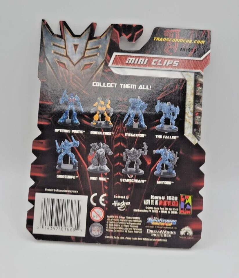 Transformers Mini Clips. Optimus. The Fallen. 2009 Revenge of the Fallen - Image 2 of 2