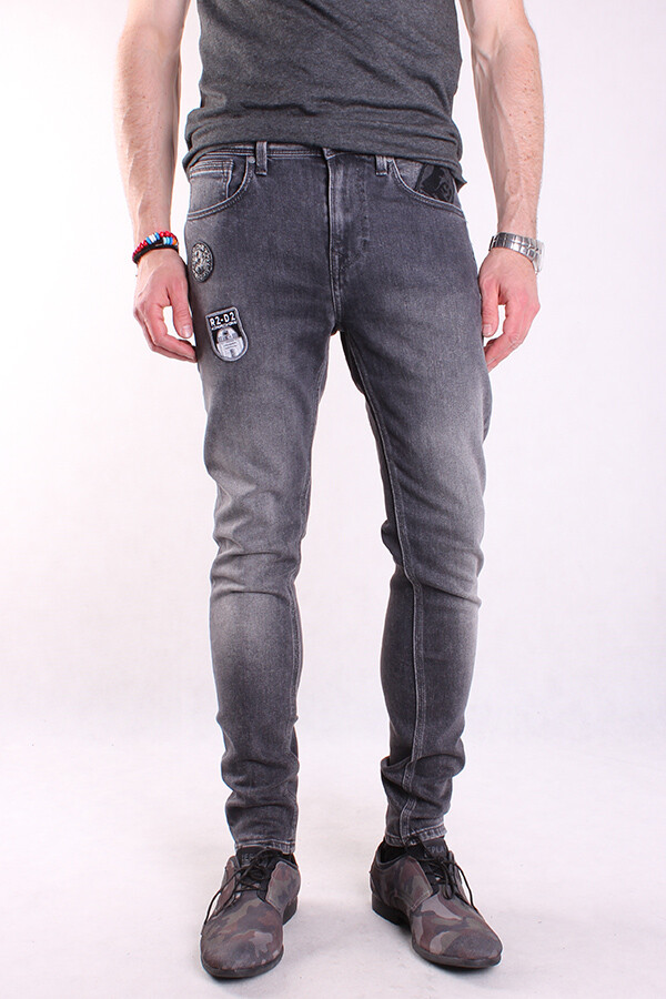 Pepe Jeans Finsbury 010 STAR WARS, Herren Jeans, Hose, Denim, Grau