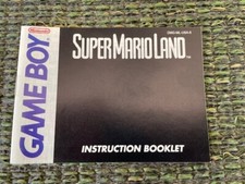 Super Mario Land Game Boy Booklet  *Instruction Manuel Only *
