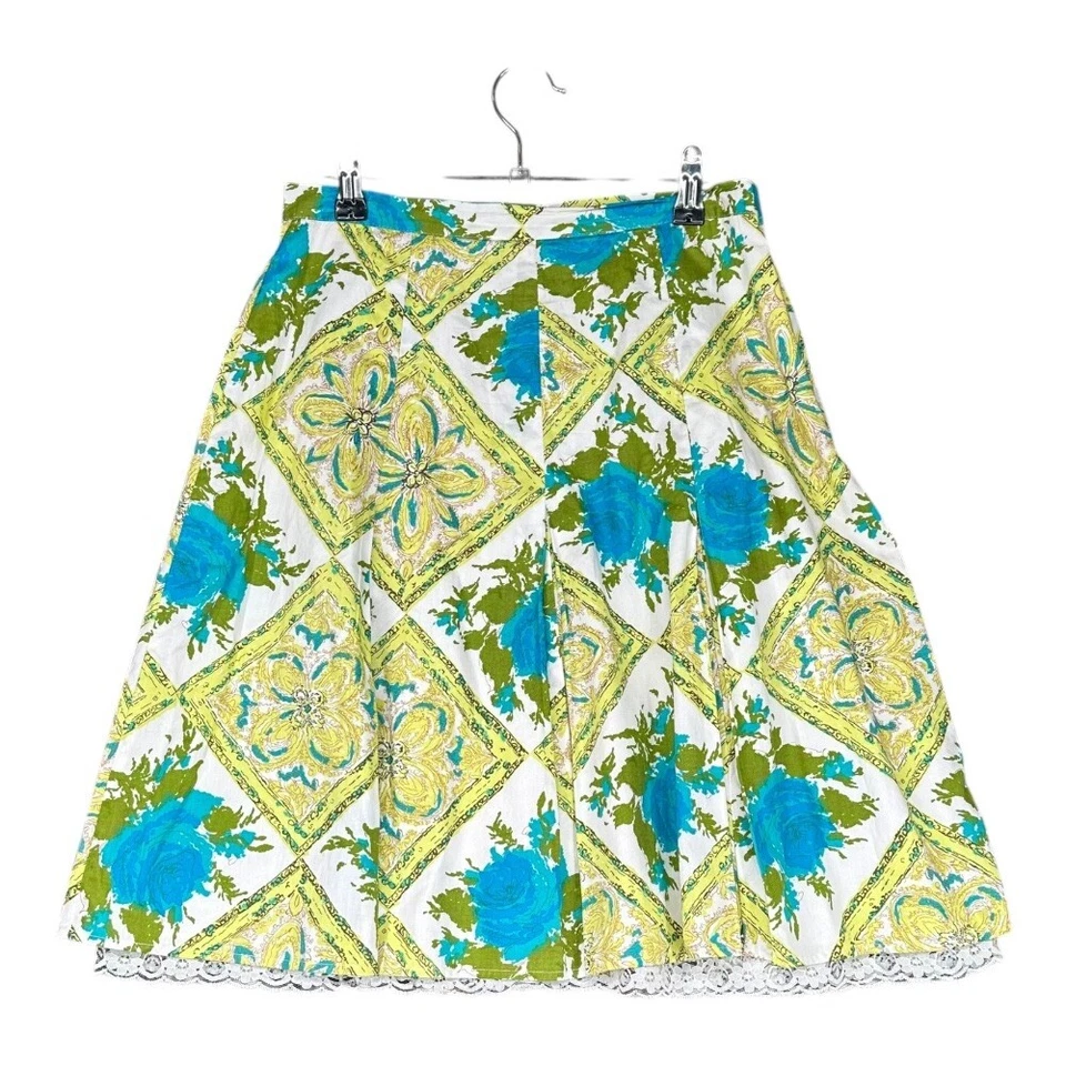 Falda Floral Bloomcore Valerie Stevens Petites 6P 100% Algodón Multi Línea A Foto 2 de 4