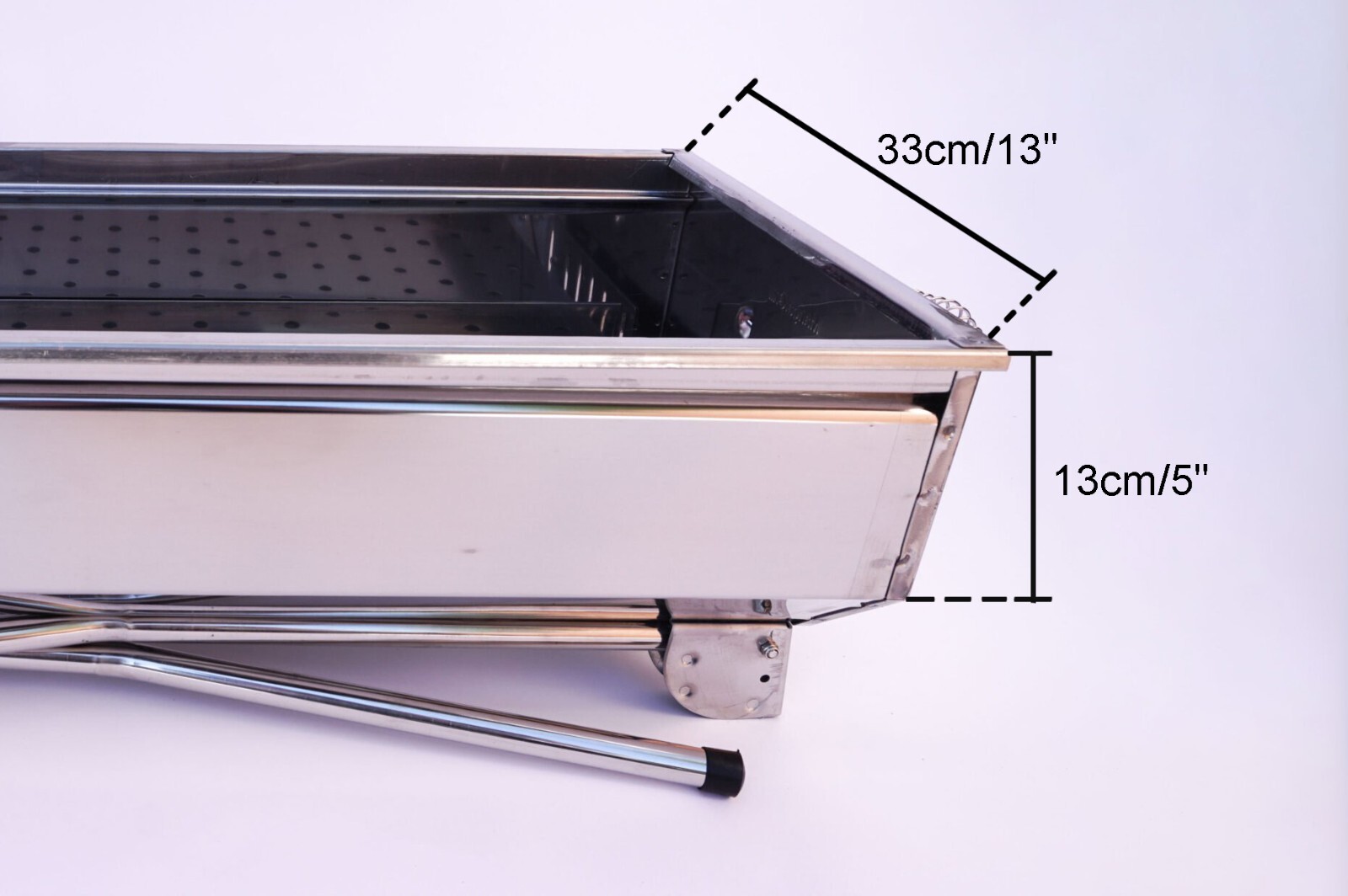 Stainless Steel Charcoal Grill Mangal BBQ Portable Shish Kebab Kabab