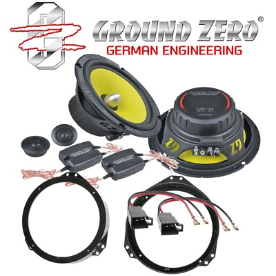 Ground Zero Titanium 165mm Lautsprecher Kompo für Opel Astra F + G