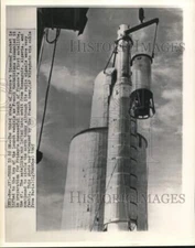 1965 Press Photo French Diamond Rocket Ready to Launch in Algeria - nosp05034