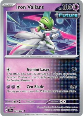 Pokemon Iron Valiant (79/224) Temporal Forces LP REVERSE HOLO