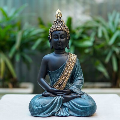 Meditierende Sitzende Lord Buddha Statue Skulptur Figurine Idol