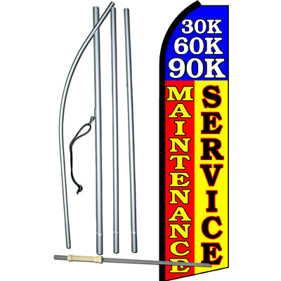 Maintenance Service Complete Swooper Flag Bundle | eBay