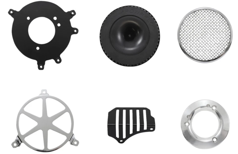 Cobra - 606-0104-04-SB - Air Cleaner Kit, Spoke - Chrome - Image 3 of 3