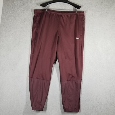 Nike Therma-FIT Water-Repellent Sphere Miler Pants Trousers Men XXL Burgundy