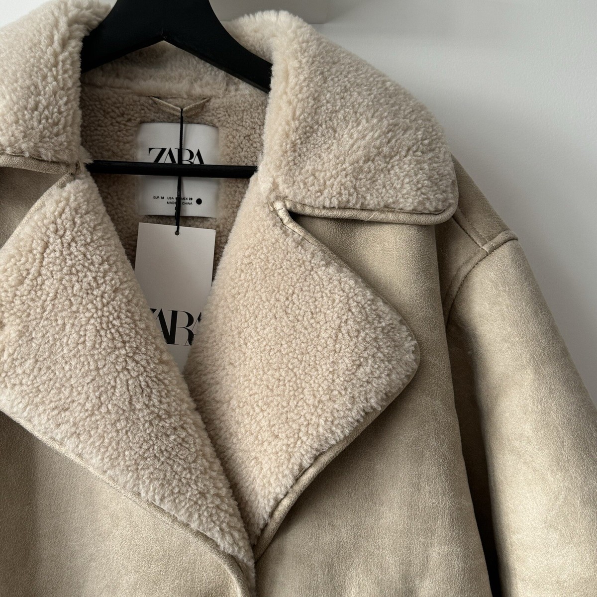 ZARA NEW WOMAN ZW COLLECTION DOUBLE-FACED JACKET BEIGE 3548